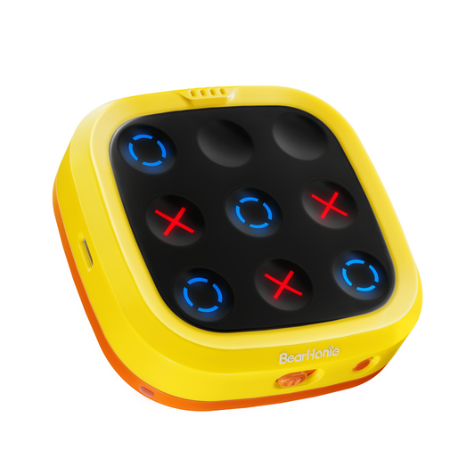 BearHonie 4-in-1 Handheld Tic Tac Toe Game